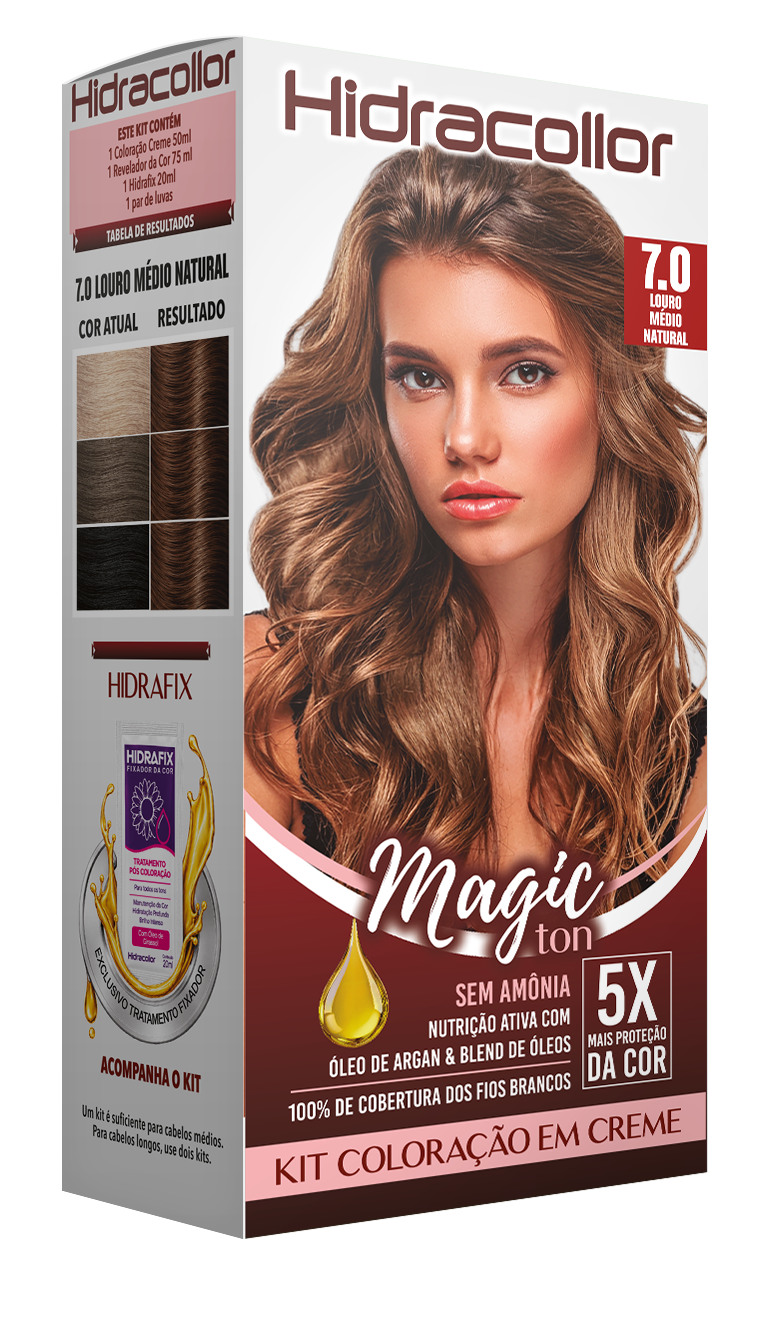 Hidracollor Magic Ton 7.0 Louro Médio Natural