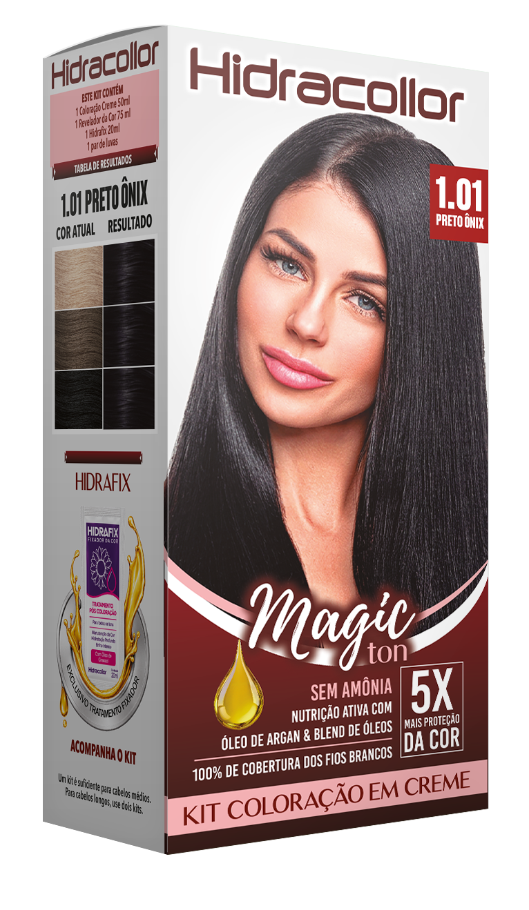 Hidracollor Magic Ton 1.01 Preto Ônix