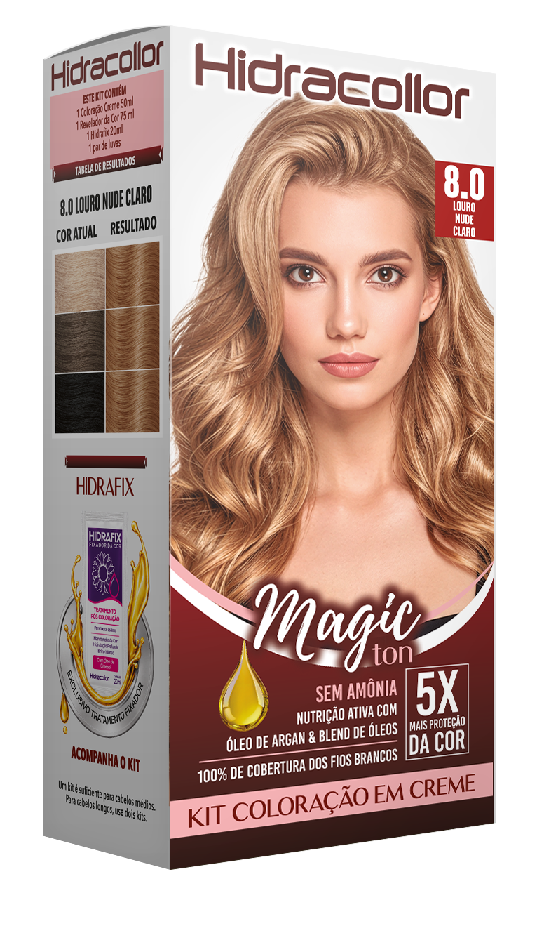 Hidracollor Magic Ton 8.0 Louro Nude Claro