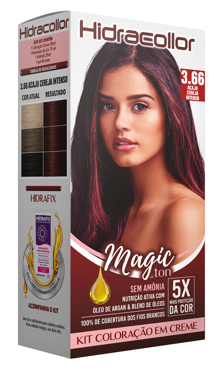 Hidracollor Magic Ton 3.66 Acaju Cereja Intenso