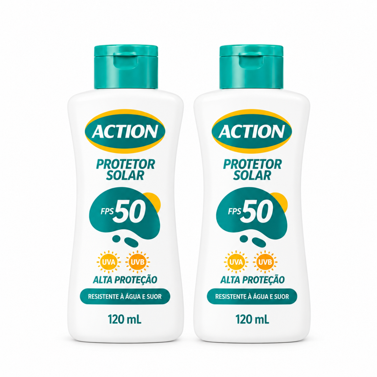 Kit 2 Protetores Solares Action FPS 50 120 mL