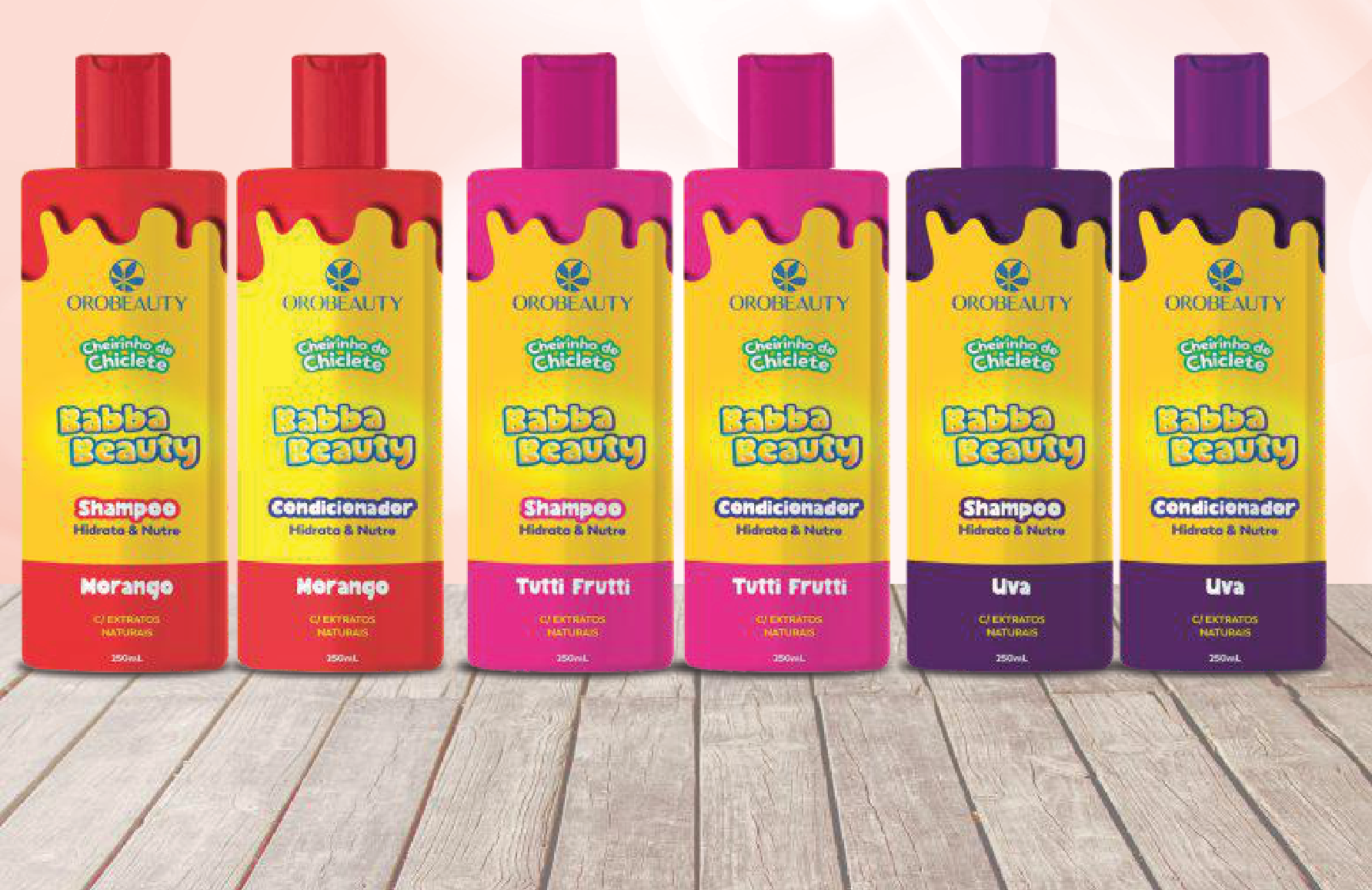 Kit Hidratação Shampoo + Condicionador Babba Beauty Tutti Frutti 450ml