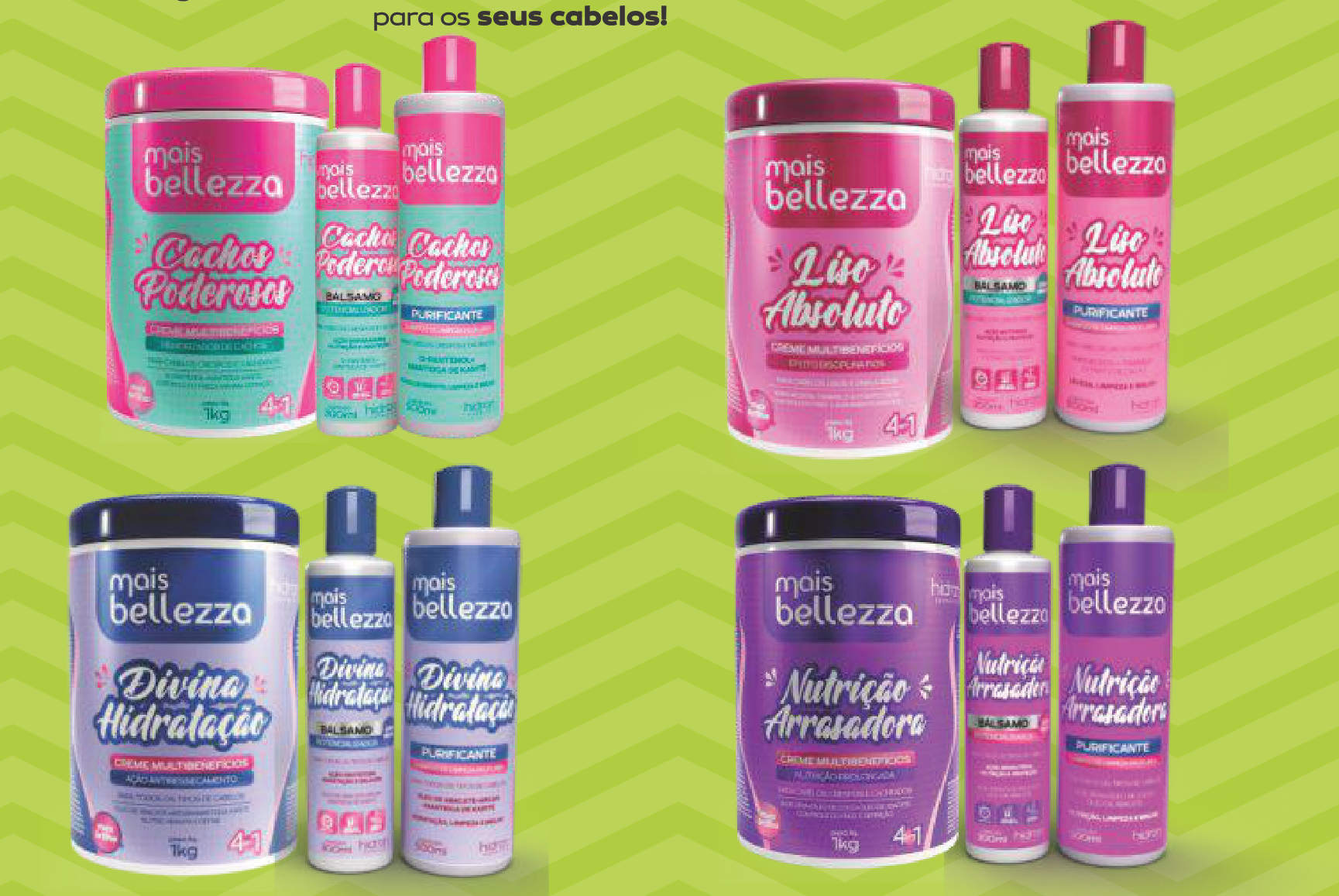 Bálsamo Cachos Poderosos Mais Bellezza 300ml