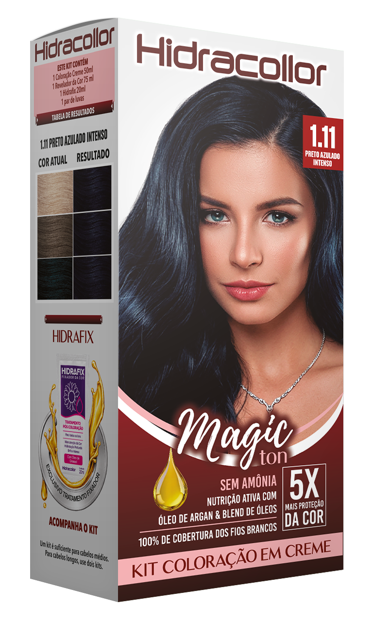 Hidracollor Magic Ton 1.11 Preto Azulado Intenso