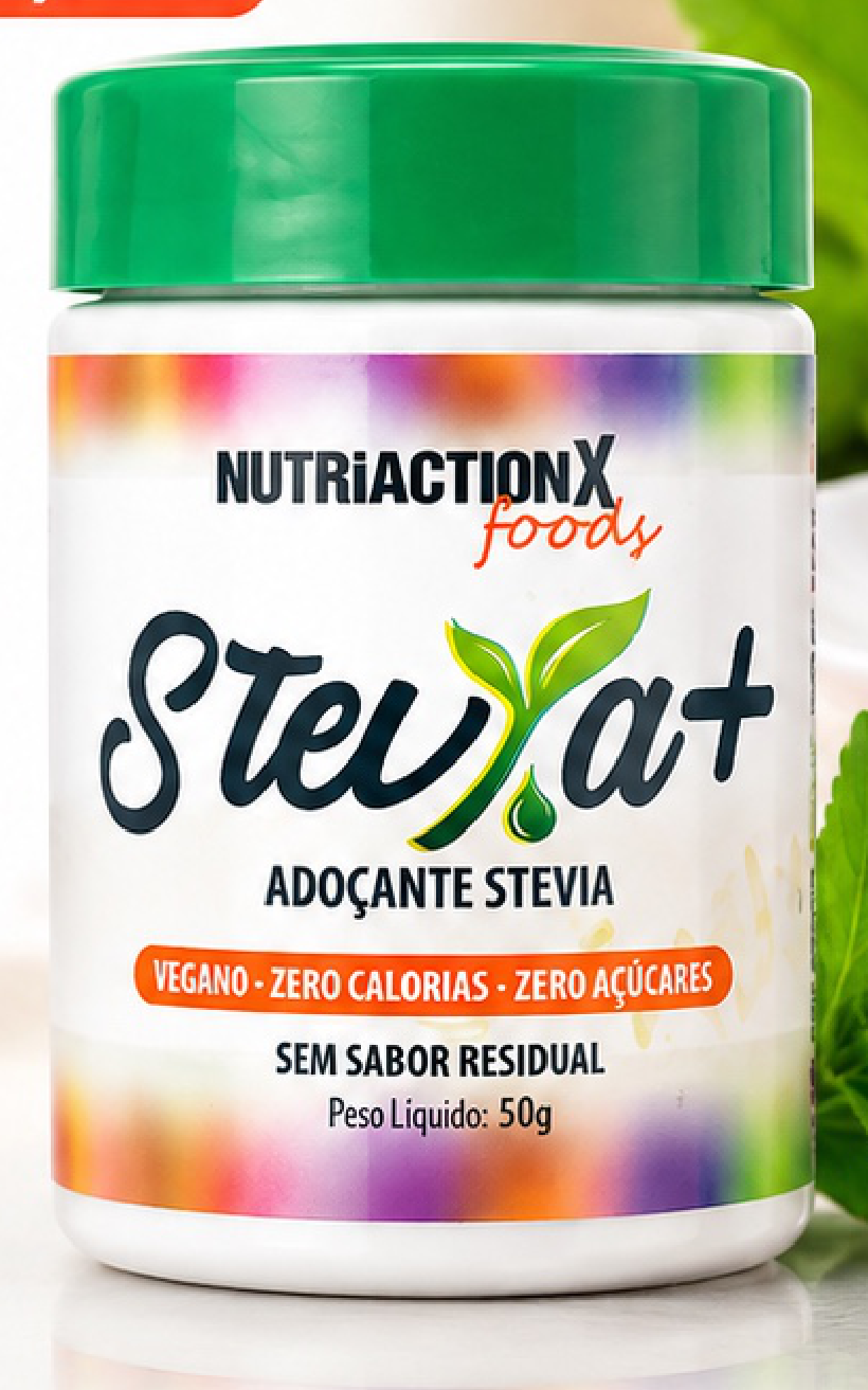 Stevia+ Adoçante Stevia NutriactionX 50g